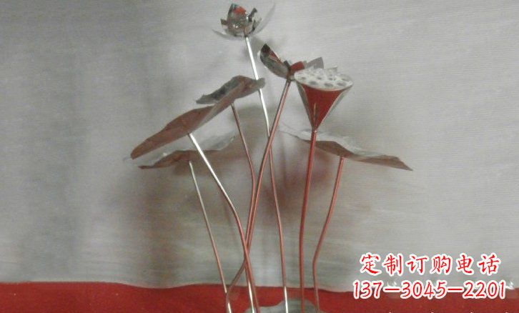 大同不锈钢锻造荷花荷叶雕塑