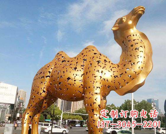 大同不锈钢锻造骆驼雕塑