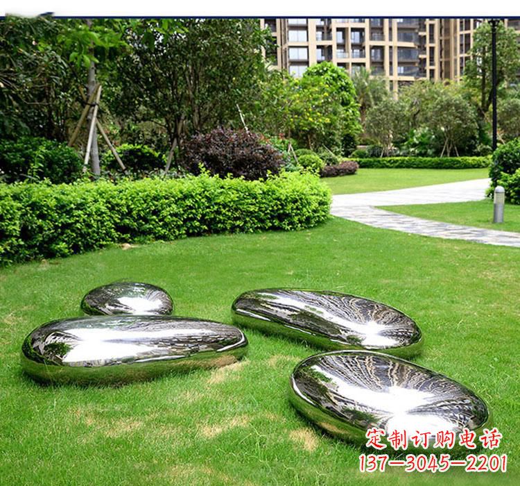大同不锈钢鹅卵石镜面雕塑