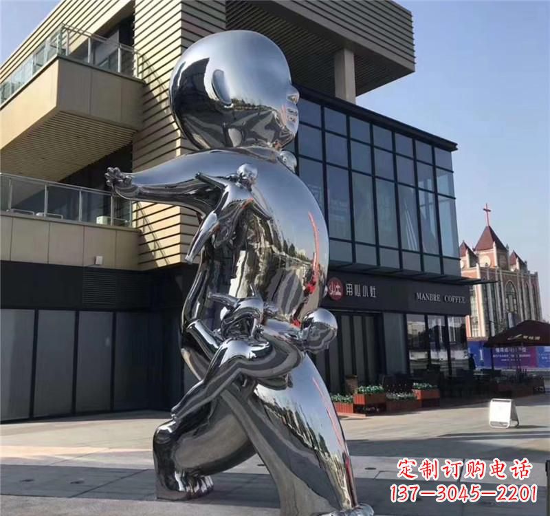 大同不锈钢儿童雕塑精致的艺术之作