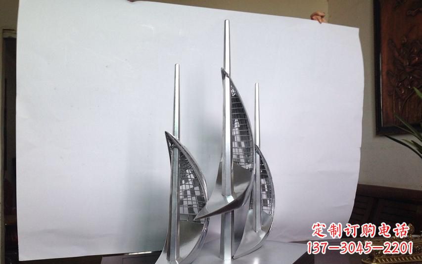 大同不锈钢帆船雕塑传承精神的象征