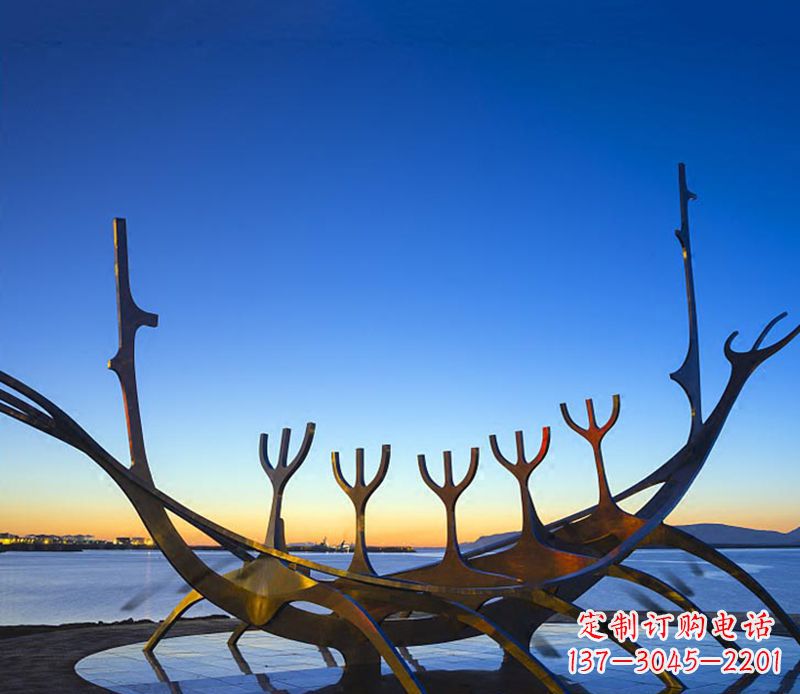 大同帆船雕塑精致的海洋艺术品