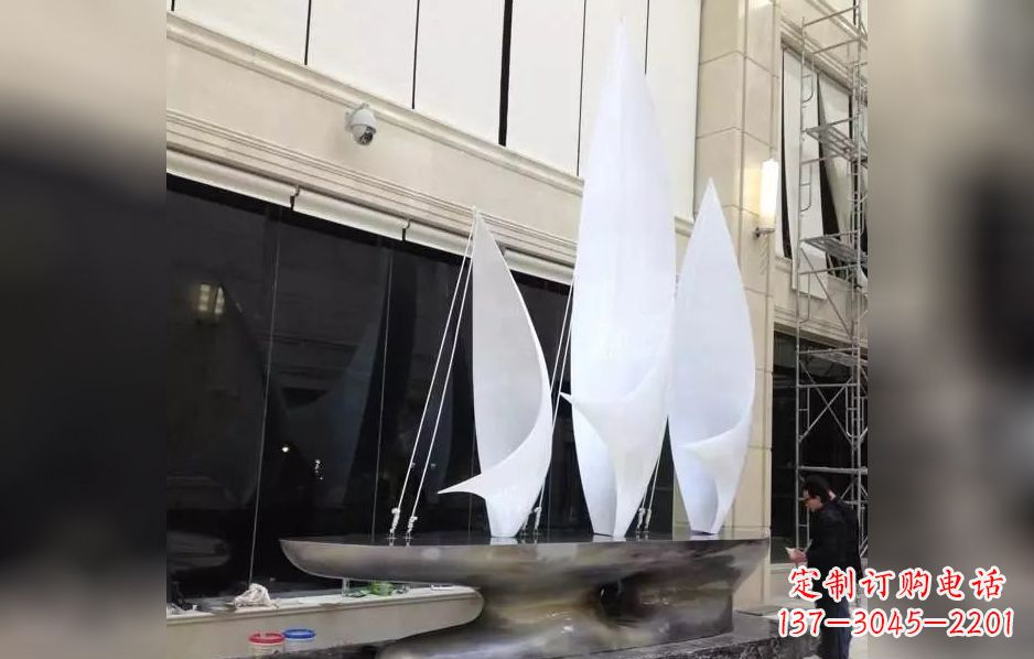 大同不锈钢帆船海洋迷人的雕塑