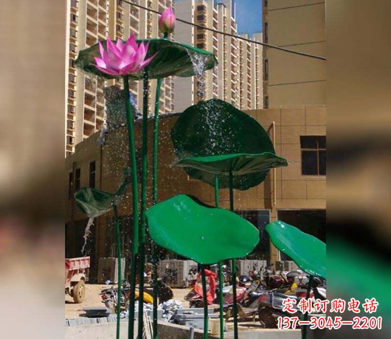 大同不锈钢仿真荷花雕塑