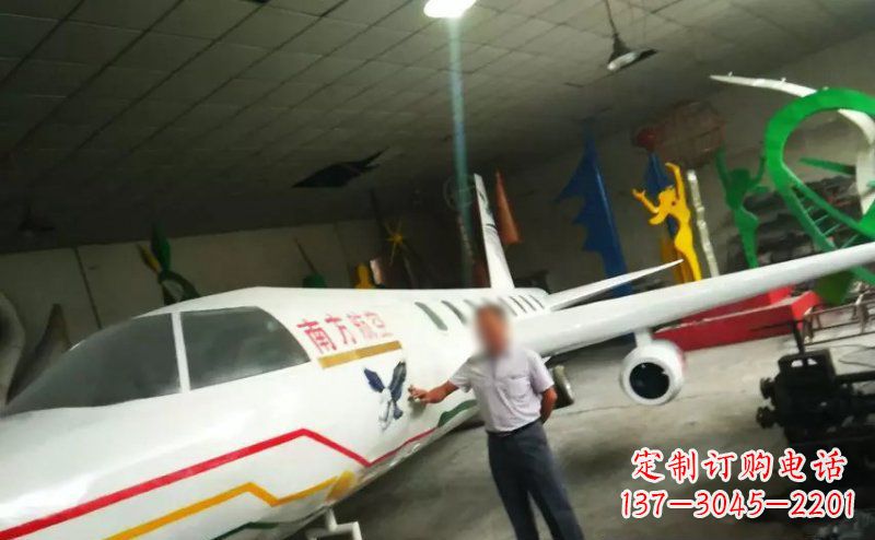 大同不锈钢飞机雕塑精美的艺术作品