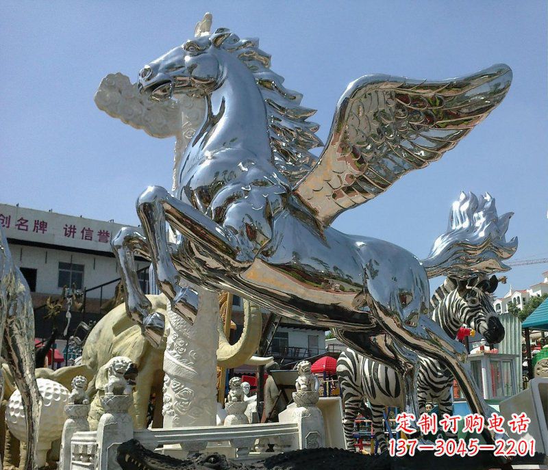大同不锈钢飞马广场雕塑