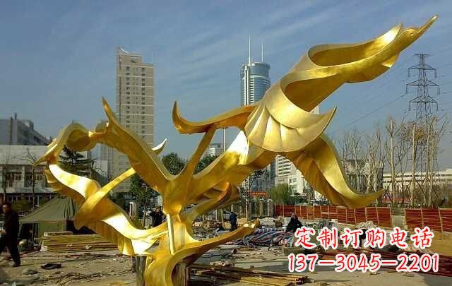 大同不锈钢飞翔的天鹅雕塑