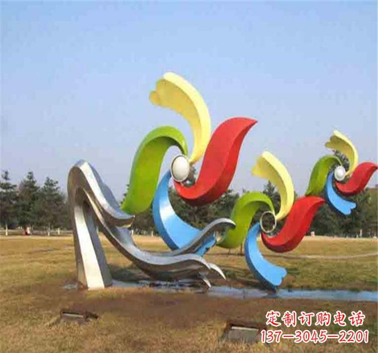 大同不锈钢风车雕塑绚丽多彩的艺术精品