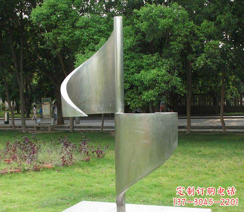 大同精美不锈钢风车雕塑