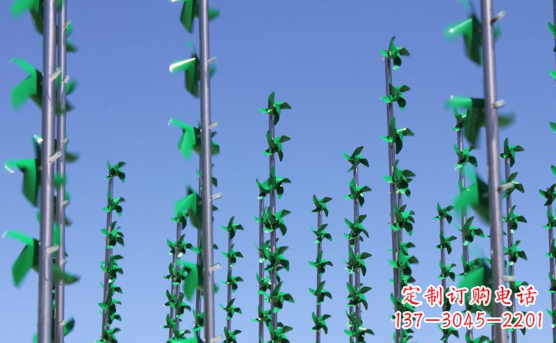 大同不锈钢风车雕塑灵动而又精致
