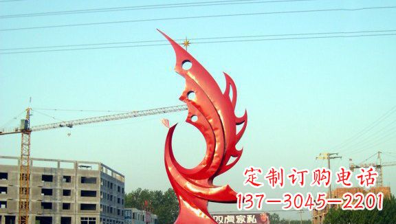 大同不锈钢凤凰城市雕塑