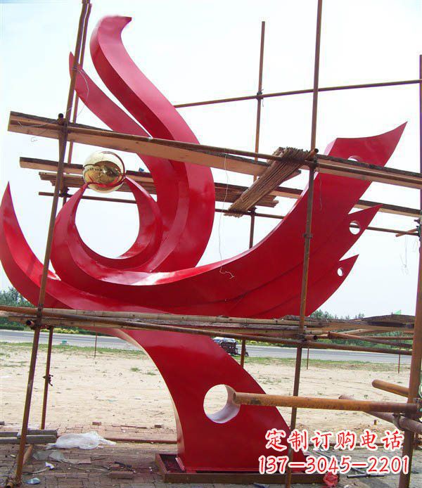 大同凤凰展翅高飞——不锈钢凤凰明珠广场景观雕塑