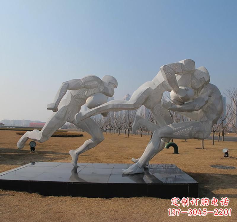 大同不锈钢橄榄球雕塑