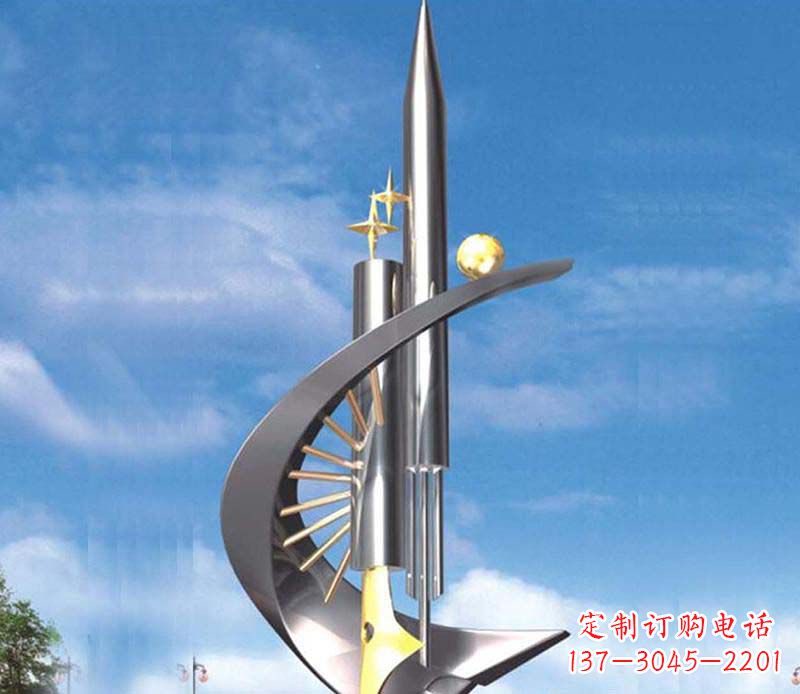 大同不锈钢钢笔雕塑1