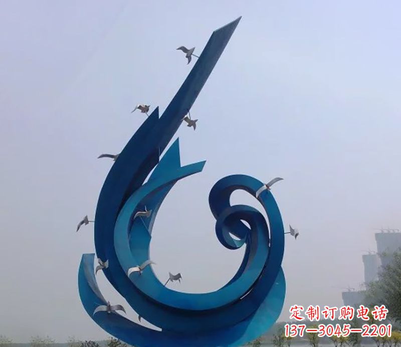 大同不锈钢鸽子雕塑雕刻着永恒与美丽