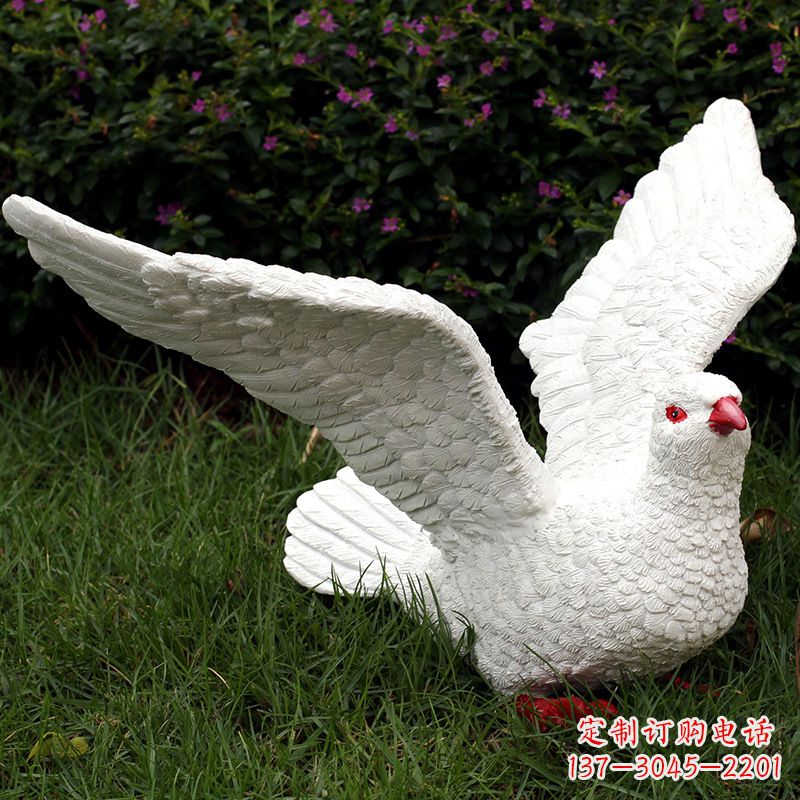 大同不锈钢鸽子雕塑象征和平与美好
