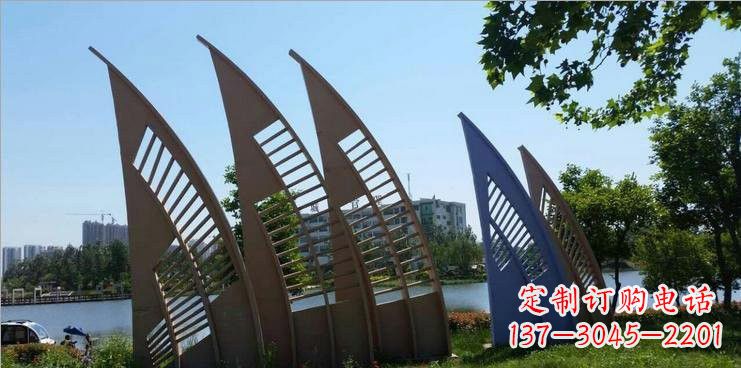 大同不锈钢公园的船帆雕塑