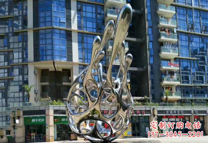 大同不锈钢龙雕塑——象征着力量与灵气