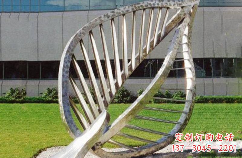 大同不锈钢公园抽象镂空树叶雕塑——精致美丽