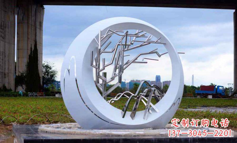 大同不锈钢树枝雕塑艺术与环保的完美结合