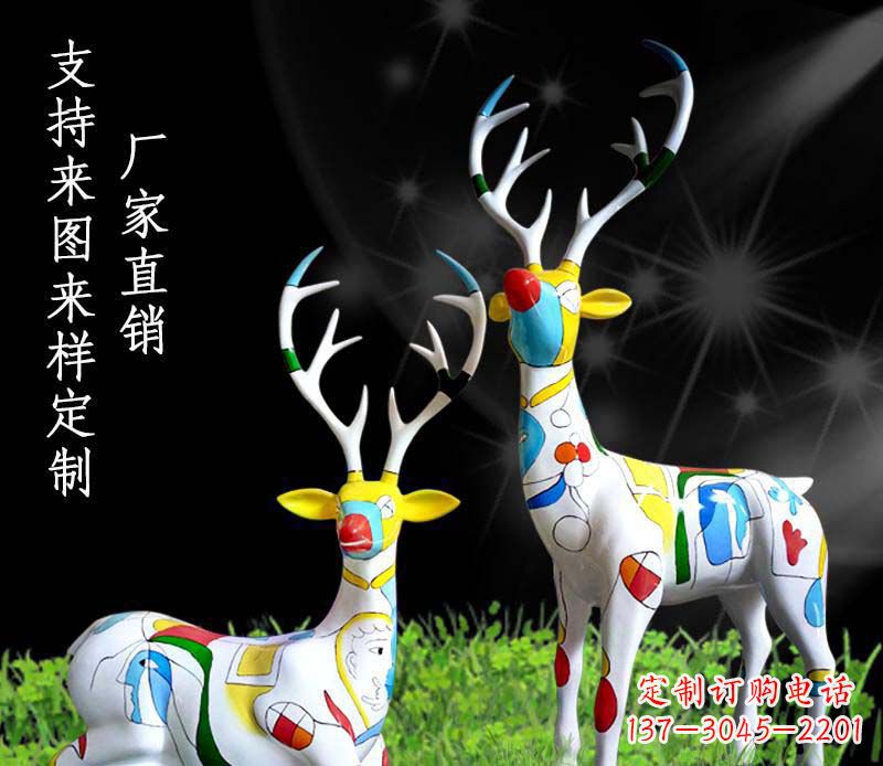 大同不锈钢动物雕塑——小鹿