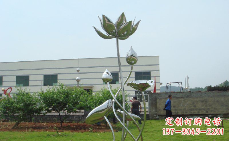 大同不锈钢荷花雕塑
