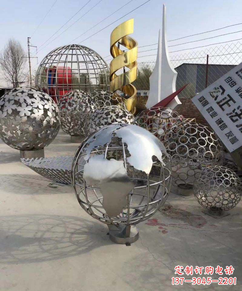 大同不锈钢地球雕塑融合艺术与自然的完美结合