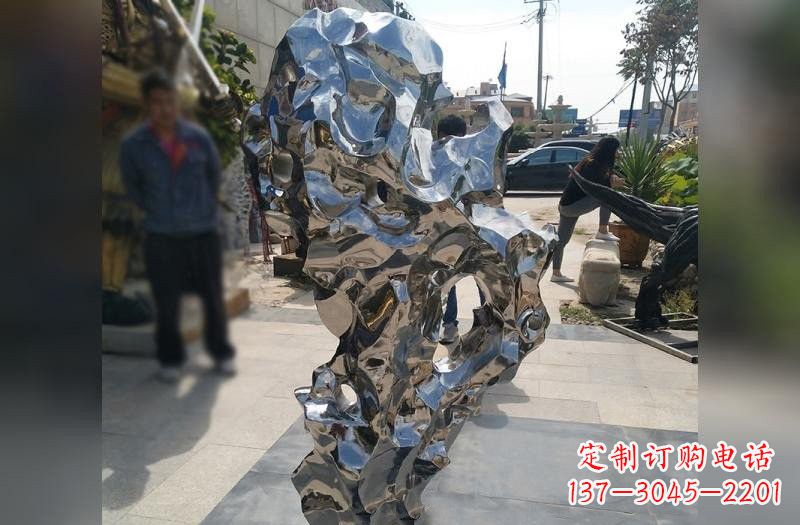 大同不锈钢公园镜面太湖石