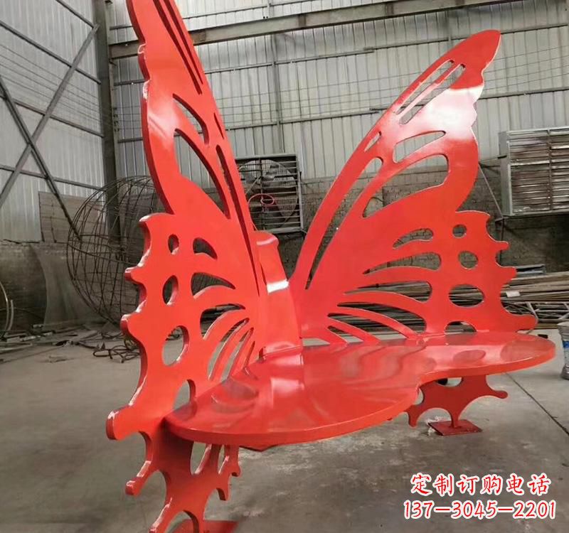 大同不锈钢蝴蝶座椅雕塑美丽的艺术作品