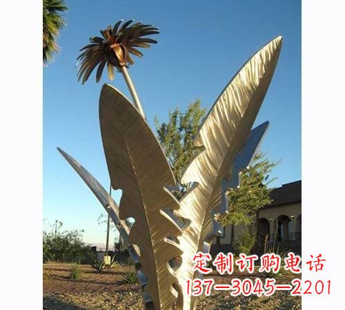 大同不锈钢蒲公英雕塑——点缀公园美景