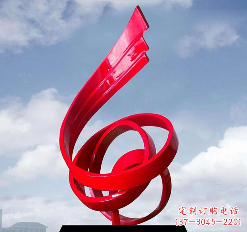 大同美丽的飘带雕塑——城市的精灵