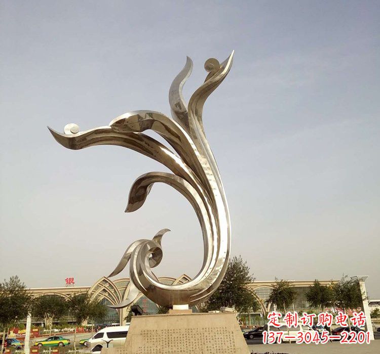 大同凤凰雕塑,让不锈钢广场更加精彩
