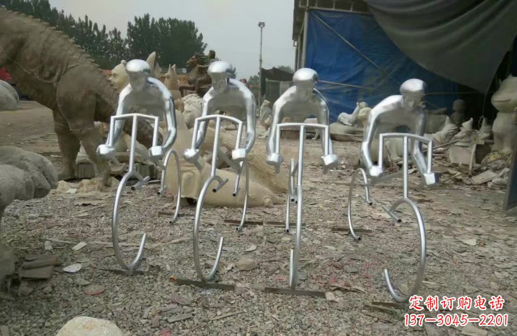 大同不锈钢自行车雕塑——美丽的自行车文化精神