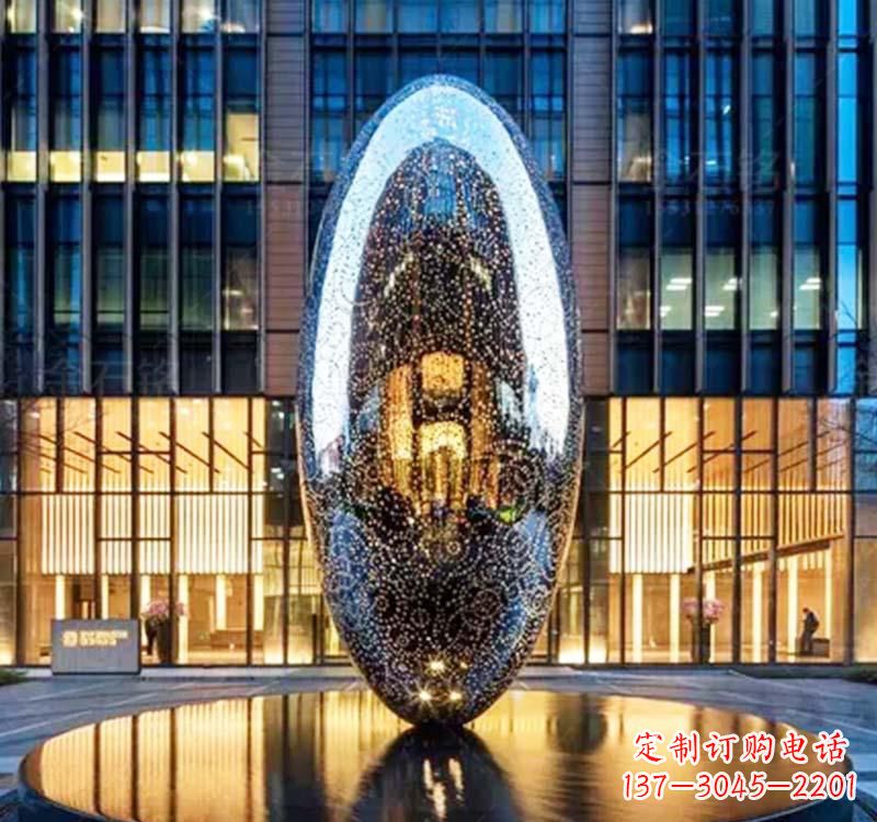 大同不锈钢圆环雕塑抽象艺术的完美诠释