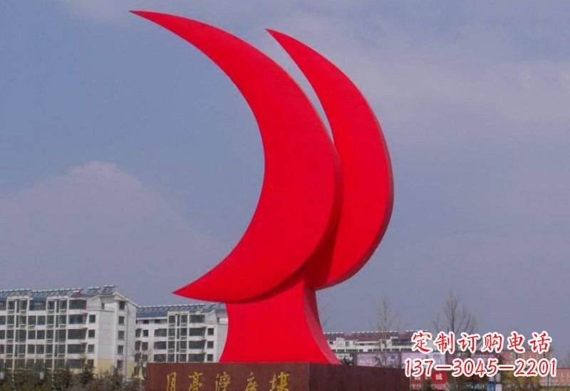 大同精美的不锈钢月亮雕塑