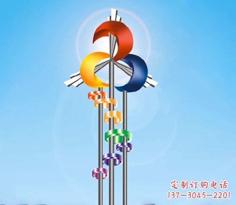 大同不锈钢风车雕塑精美的艺术之作