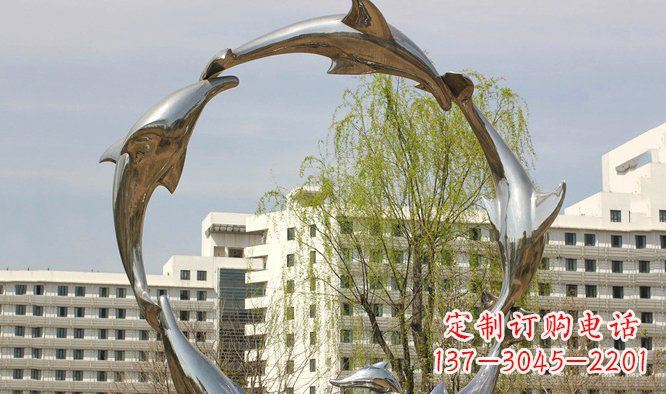 大同海豚雕塑精美景观的象征