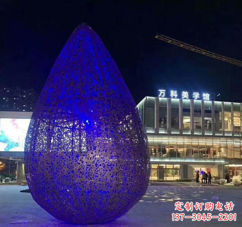 大同不锈钢水滴雕塑-自然之美