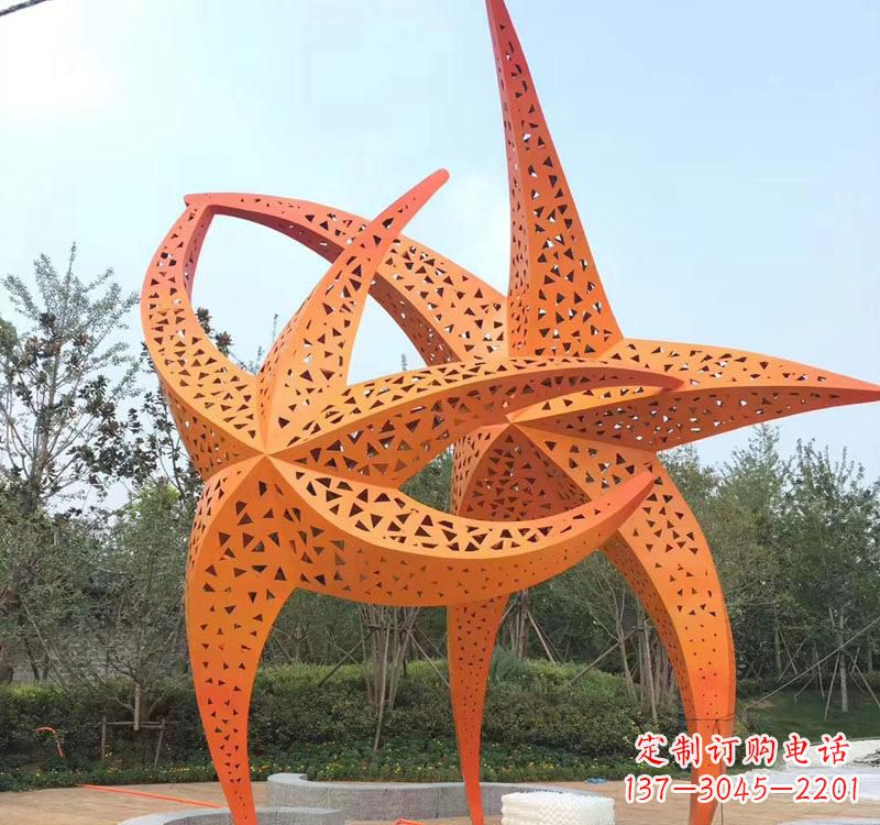 大同不锈钢海星海洋动物雕塑——美丽的海洋艺术
