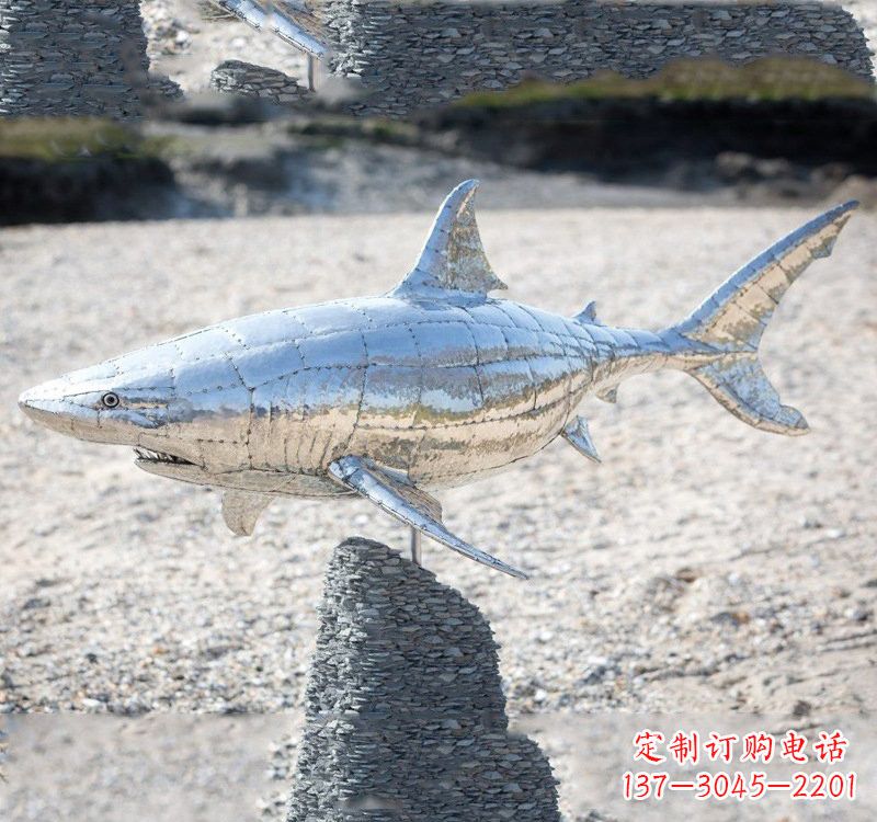 大同不锈钢海洋公园鲨鱼雕塑