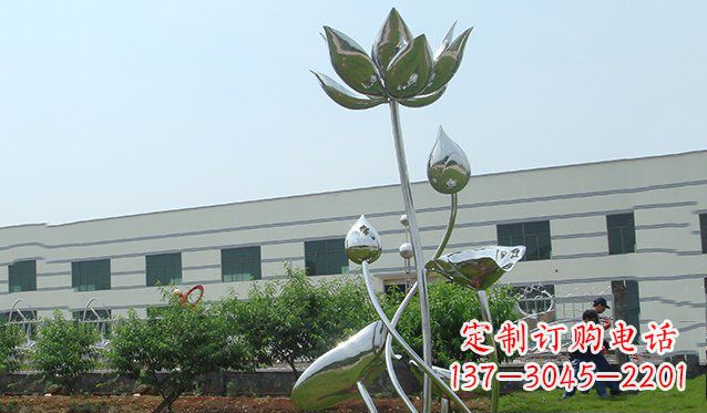 大同不锈钢荷花雕塑