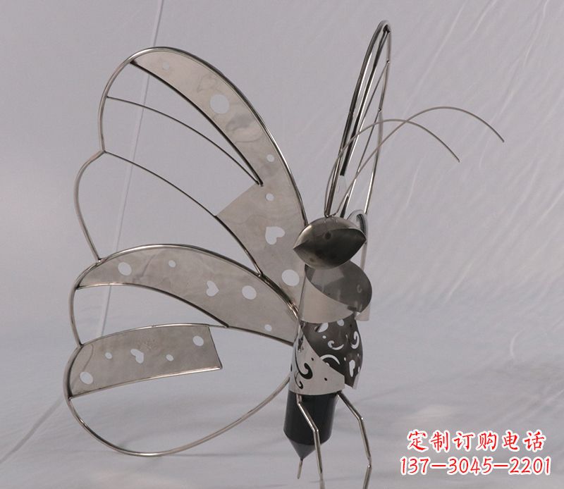 大同不锈钢蝴蝶雕塑精美的艺术品