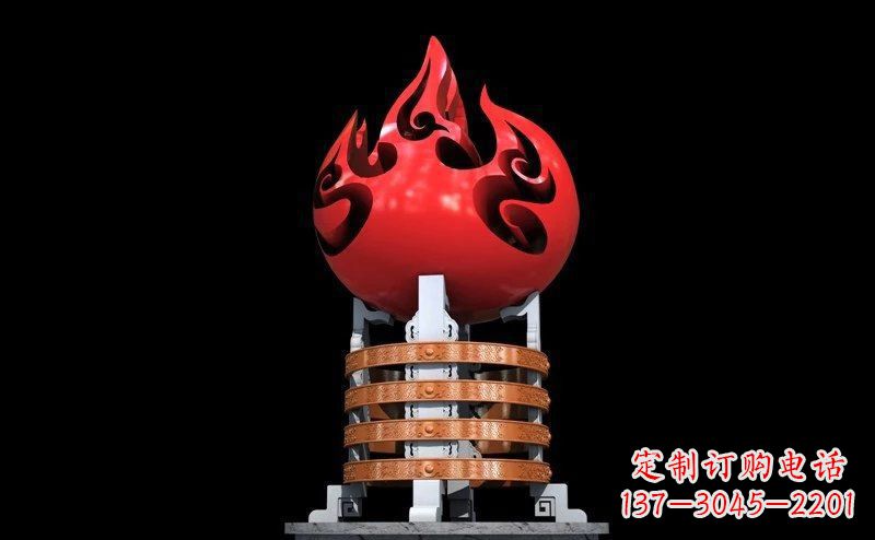 大同不锈钢火炬雕塑传承奋进精神