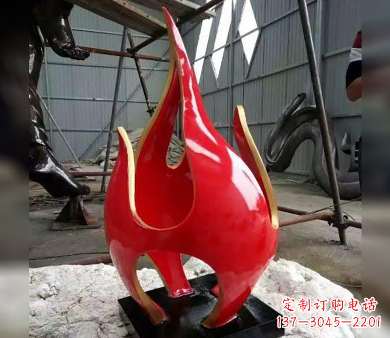 大同不锈钢火龙果雕塑传承传统文化的艺术品