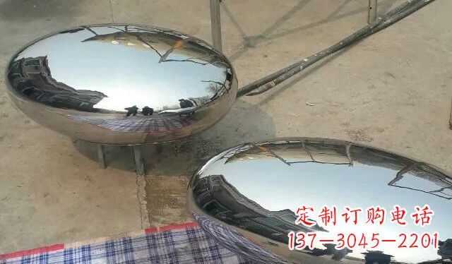 大同不锈钢鸡蛋雕塑精美的艺术作品