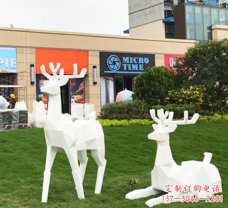 大同不锈钢小鹿雕塑艺术之美