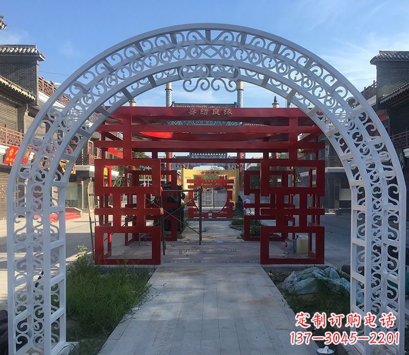 大同不锈钢拱门雕塑——精美绝伦