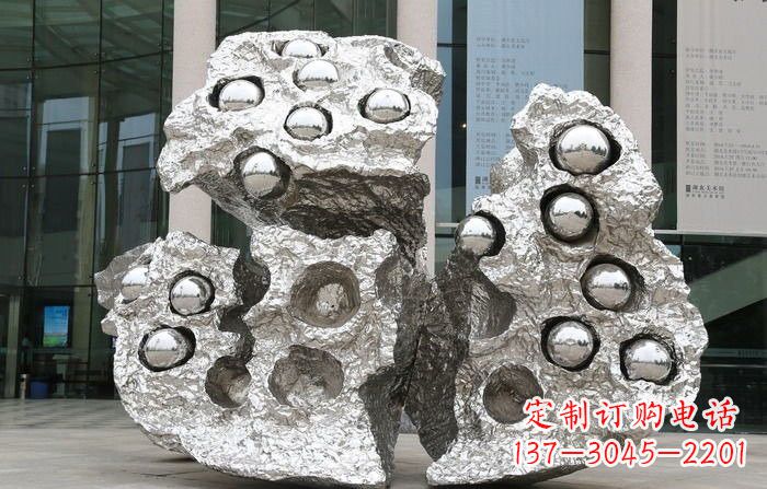 大同不锈钢莲蓬雕塑——传承古老文化的艺术瑰宝