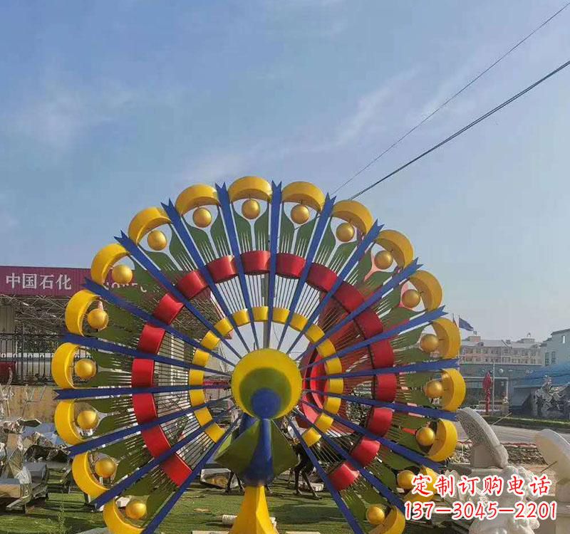 大同不锈钢孔雀雕塑艺术的精美表达