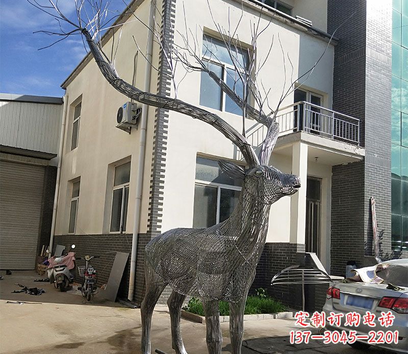 大同不锈钢景观梅花鹿
